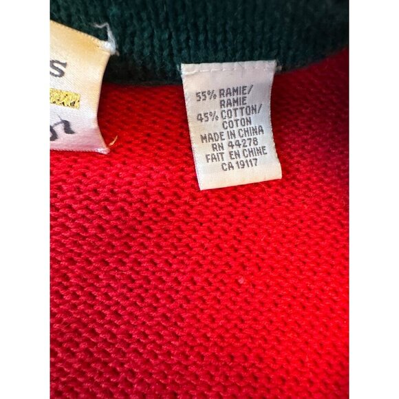 Vintage Lisa Nichols Ugly Christmas Sweater Cardigan With Button Tree Design & R - Picture 4 of 7